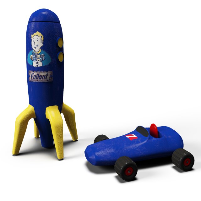 fallout toys 3D Model .c4d .max .obj .3ds .fbx .stl .blend 