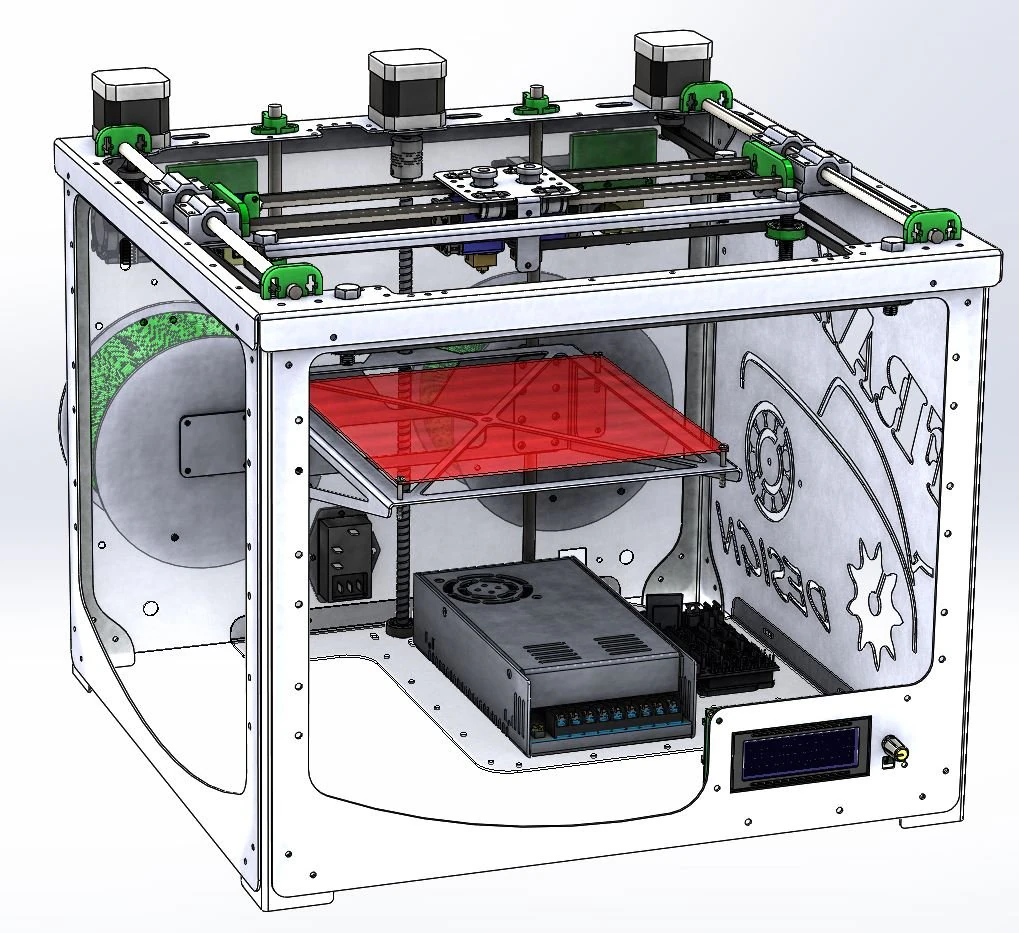impresora 3d - frax3d 3D Model .c4d .max .obj .3ds .fbx .stl .blend 