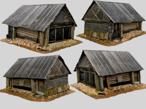russian village cabin Modelo 3D
