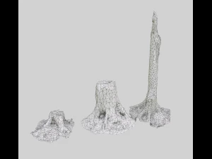 forest stubs 3D Model