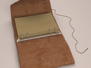 leather notebook 3D Model