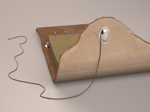 leather notebook Model 3D
