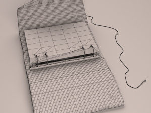 leather notebook Model 3D