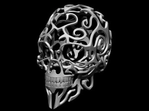 calavera estampada Modelo de impresión 3D