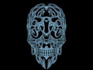 patterned skull Modelo de impresión 3D
