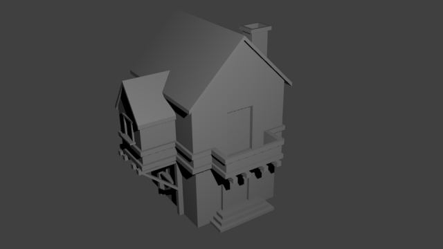 lowpoly home 3D Model .c4d .max .obj .3ds .fbx .stl .blend 