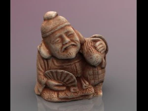 स्कैन की गई सजावटी आकृति 3D मॉडल