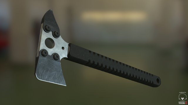 strider cr breacher axe 3D Model .c4d .max .obj .3ds .fbx .stl .blend 