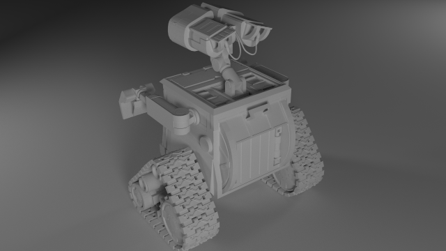 wall-e 3D Model .c4d .max .obj .3ds .fbx .stl .blend 