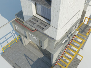 scifi realistic building 3D Model