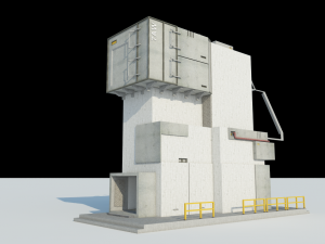 scifi realistic building 3D Model