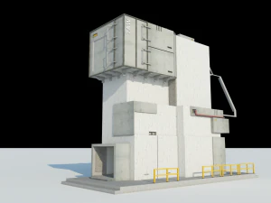 scifi realistic building 3D Model