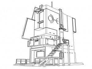 scifi realistic building 3D Model
