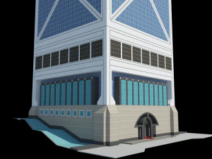 bank of china tower - skyscraper 3D Model