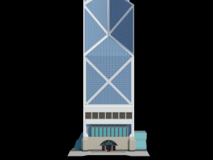 bank of china tower - skyscraper 3D 模型