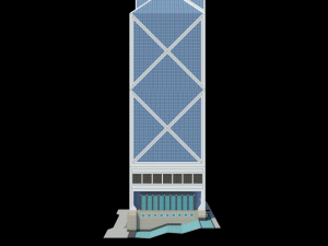 bank of china tower - skyscraper 3D 模型