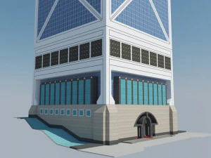 bank of china tower - skyscraper 3D Model