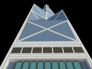 bank of china tower - skyscraper 3D Model