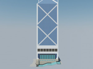 bank of china tower - skyscraper 3D 模型