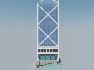 bank of china tower - skyscraper 3D Model