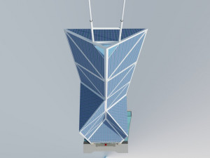 bank of china tower - skyscraper 3D 模型
