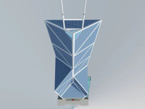 bank of china tower - skyscraper 3D Model
