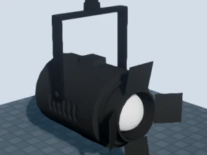 riflettore scenico - gioco low poly pronto Modello 3D