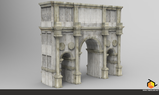 triumph arch 3D 模型 .c4d .max .obj .3ds .fbx .stl .blend