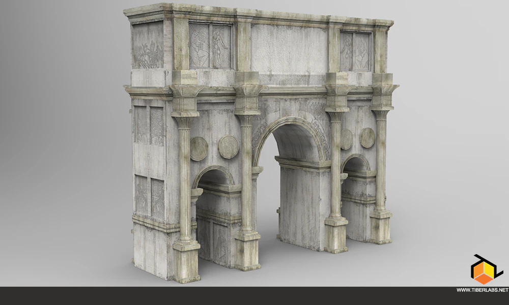 triumph arch 3D Model .c4d .max .obj .3ds .fbx .stl .blend 