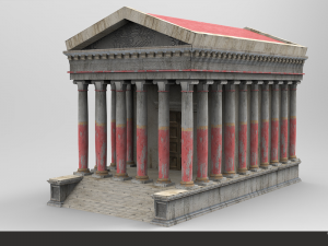 roman temple 3D Model