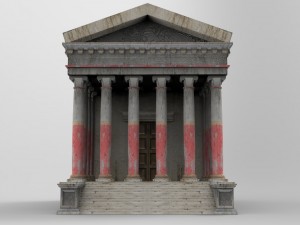 roman temple 3D Modell