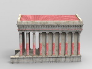 roman temple 3D Modell
