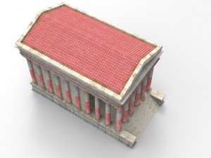 roman temple 3D Modell