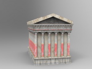 roman temple 3D Modell