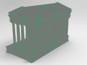 roman temple 3D Modell