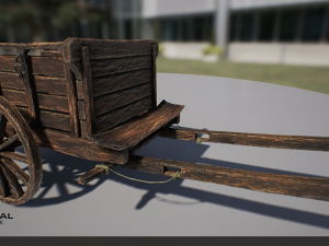 old cart 3D Модель