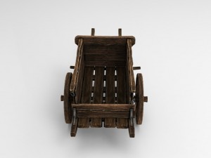 old cart 3D Модель