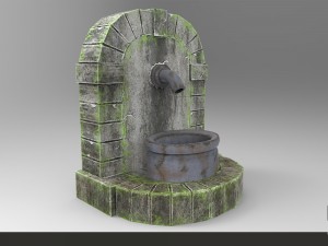 old fountain 3D Model