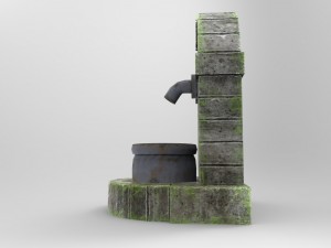 old fountain Modelo 3D