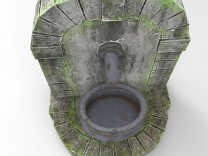 old fountain Modelo 3D