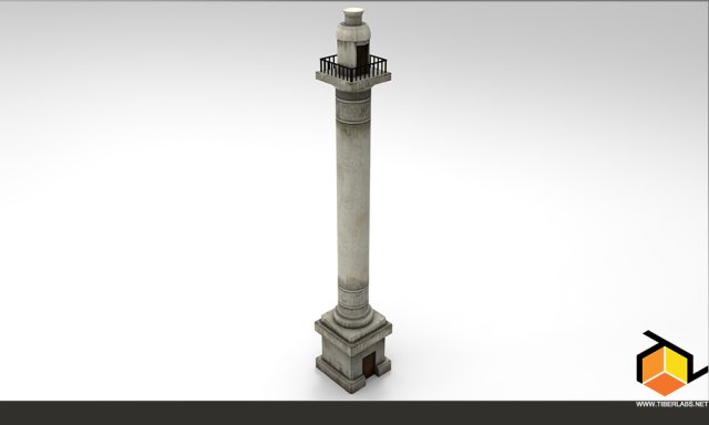 old column 3D Модель .c4d .max .obj .3ds .fbx .stl .blend 