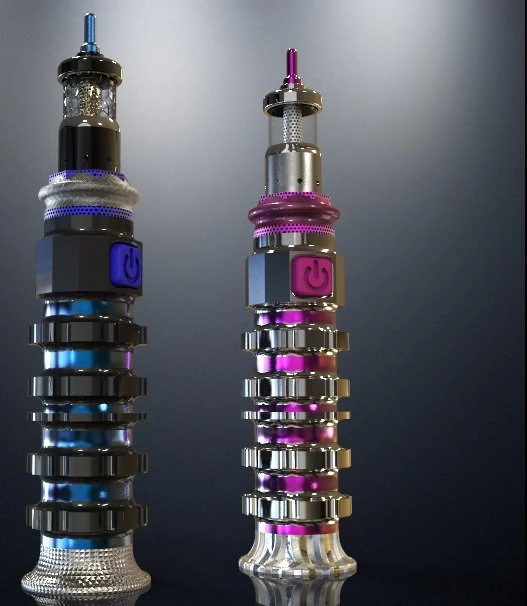 cloud x-1 vaporizer concept 3D Model .c4d .max .obj .3ds .fbx .stl .blend 