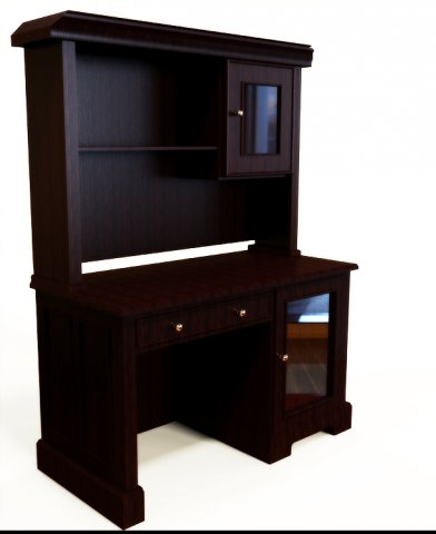 computer office desk 3D Model .c4d .max .obj .3ds .fbx .stl .blend 