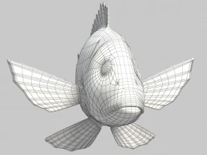 northern red snapper animated 3D Model