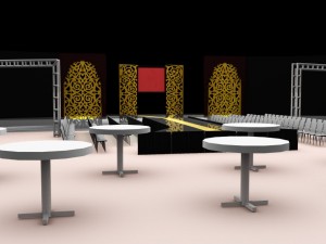 ramp walk stage 3D 모델