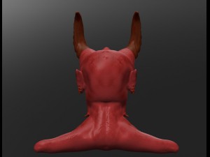 smile devil head Model 3D