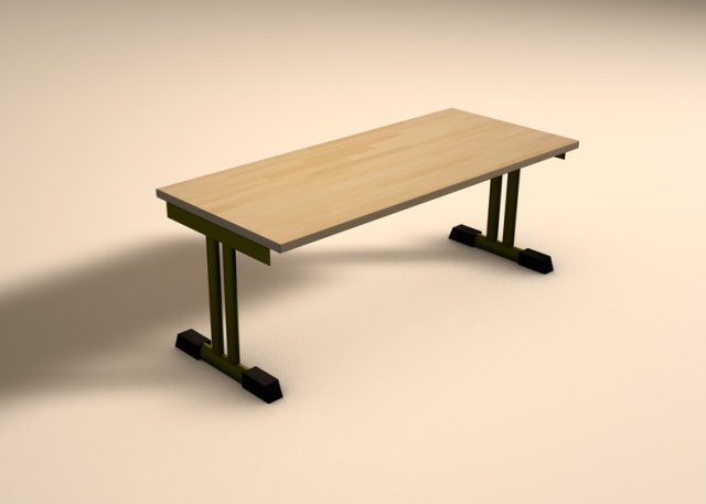 school table german edition 3D 모델 .c4d .max .obj .3ds .fbx .stl .blend 