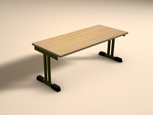school table german edition 3D Модель