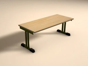 school table german edition 3D Model