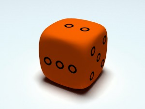 orange game cub 3D Model
